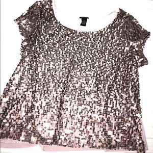 Rue 21 sequin crop top